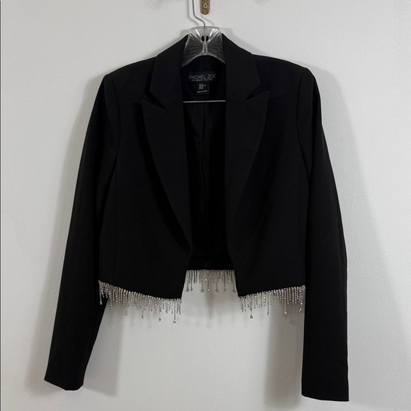 Rachel Zoe cropped blazer bling size XS - Picture 2 of 4